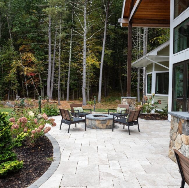 Scenic Forest-View Fire Pit Seating