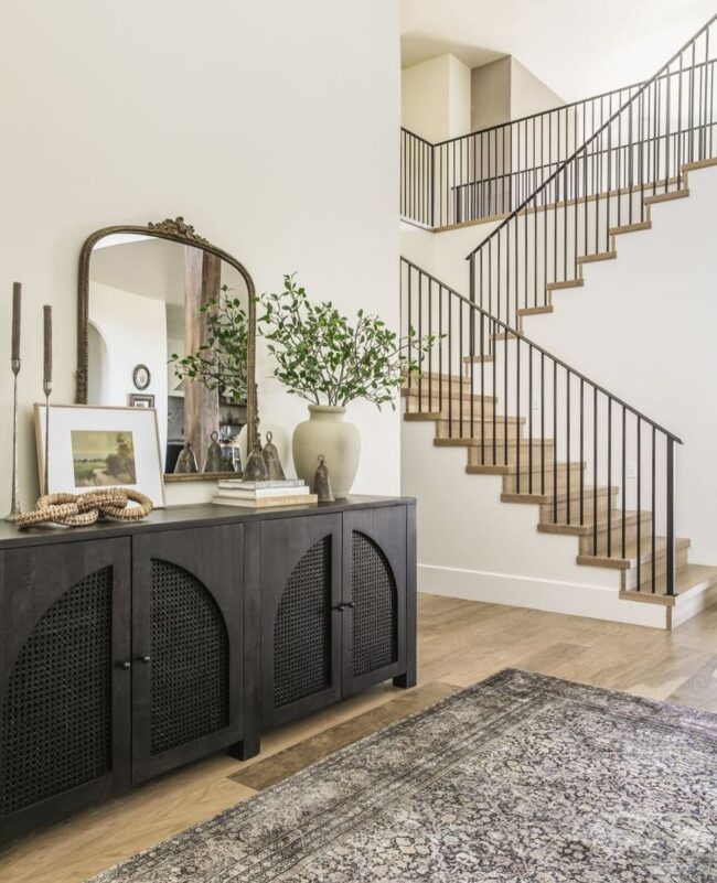 Timeless Vintage Charm in Grand Entryway