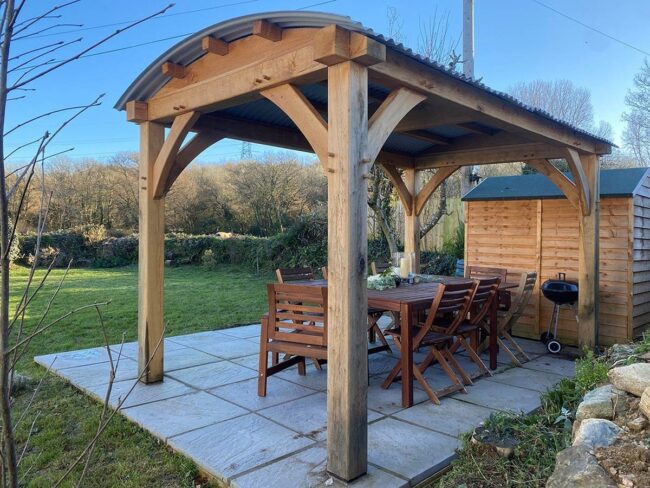 Rustic Wooden Pergola Design