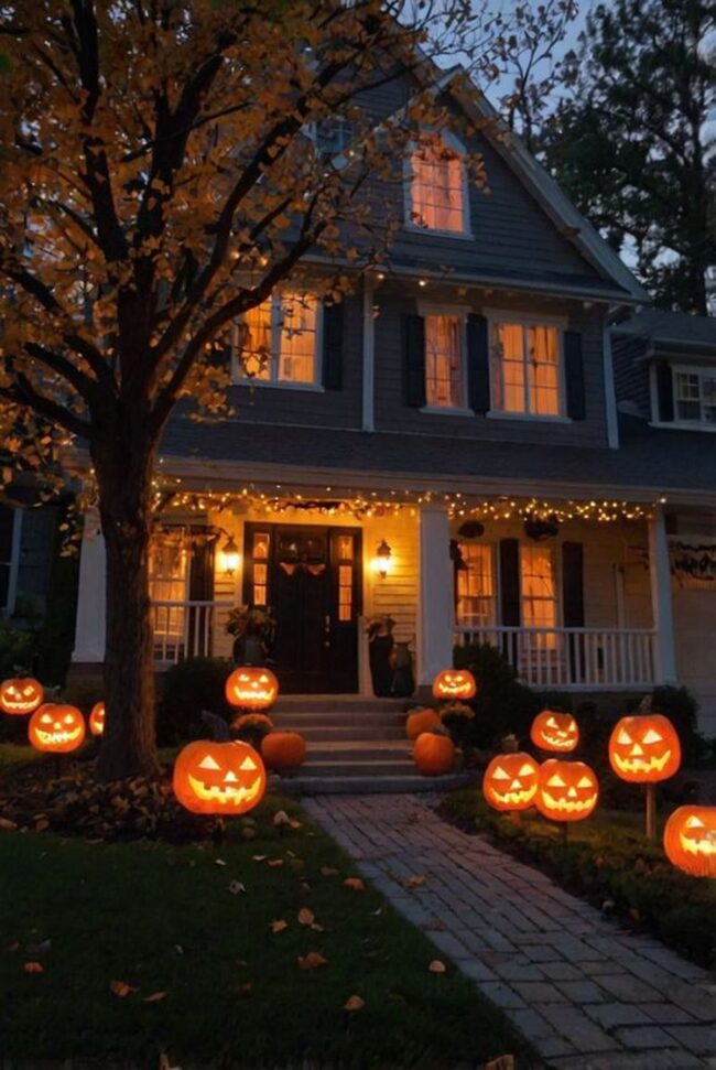 Pumpkin Wonderland in the Yard