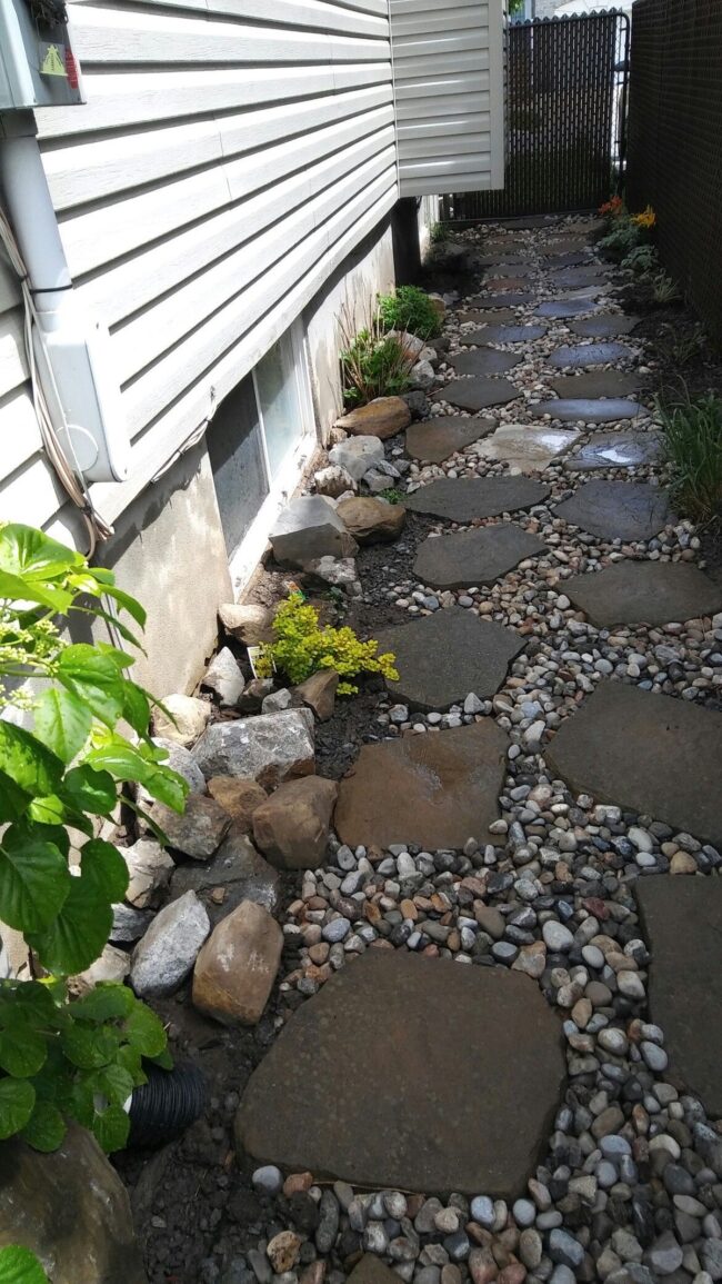 A Pathway of Elegant Pebble Art