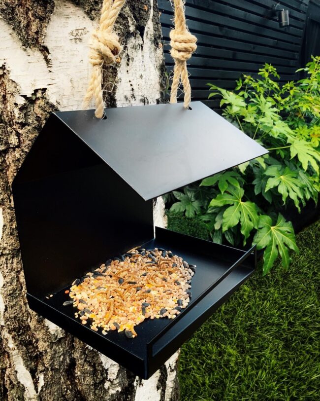 Contemporary Hanging Bird Feeder