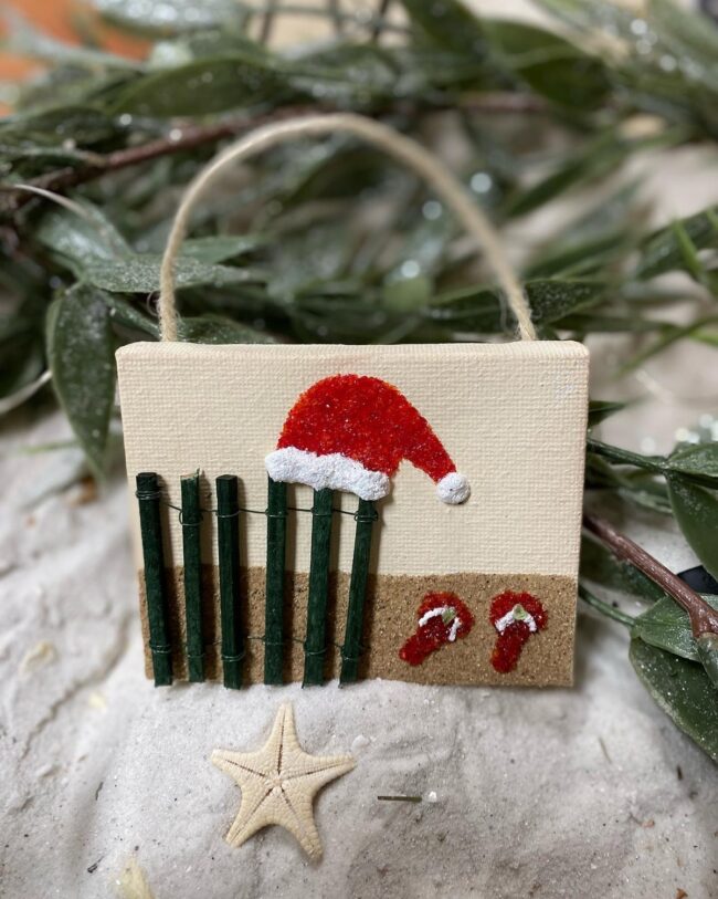 Seaside Santa Hat Decor