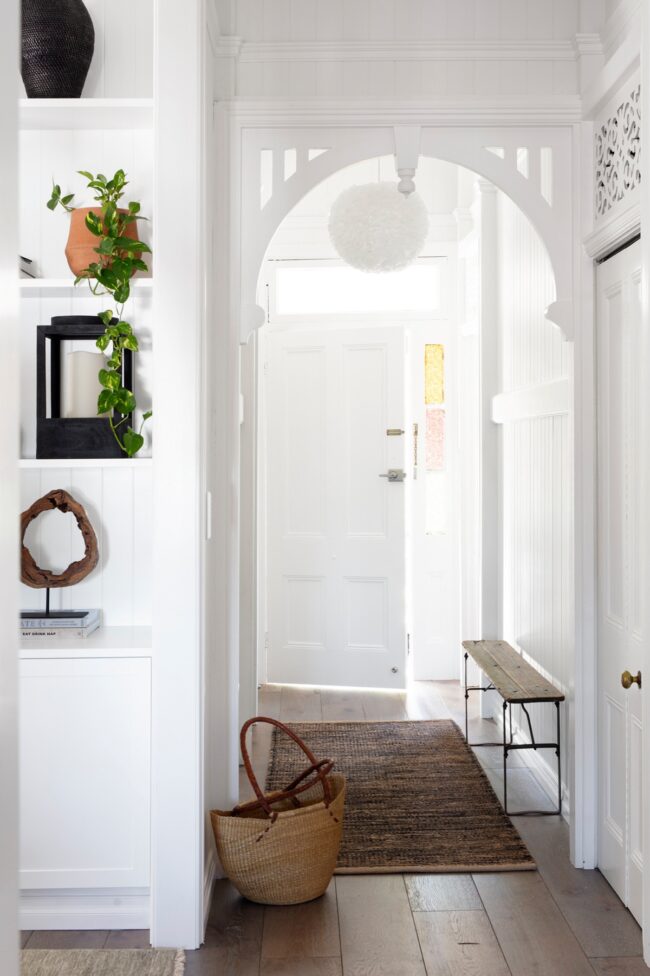 Bright and Airy Cottage-Inspired Hallway