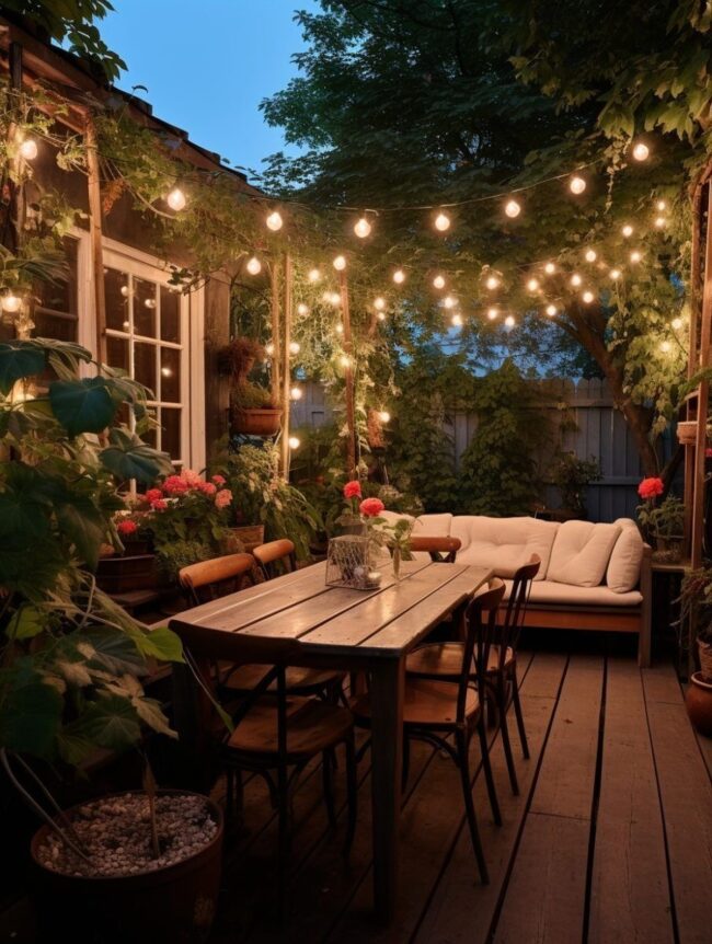 Intimate Deck Dining