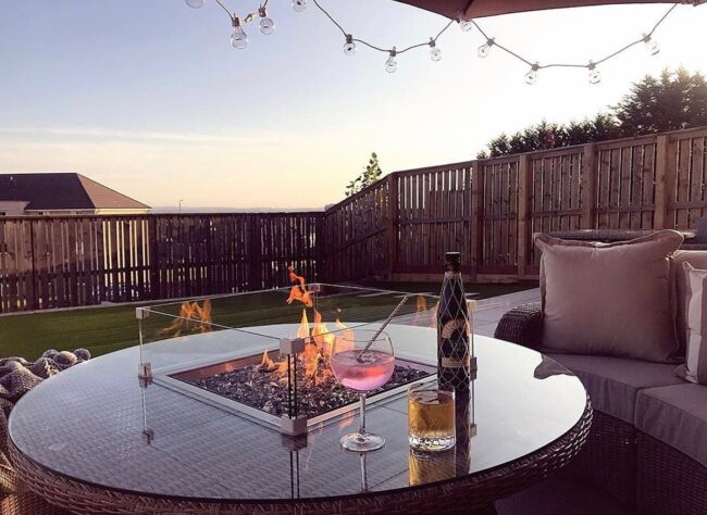 Elevated Fire Pit with Scenic Views