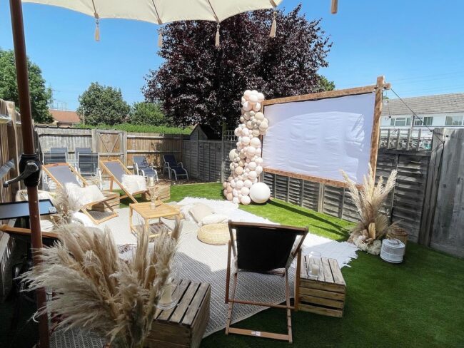 Bright and Airy Garden Movie Setup