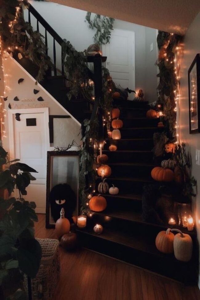 Staircase Leading to Halloween Mystique