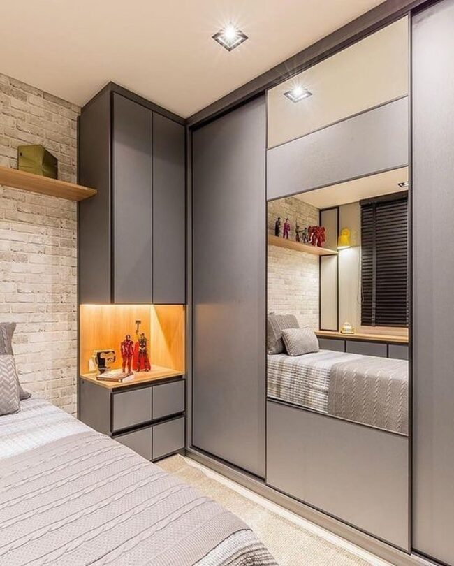 Cozy Corner Wardrobe Design