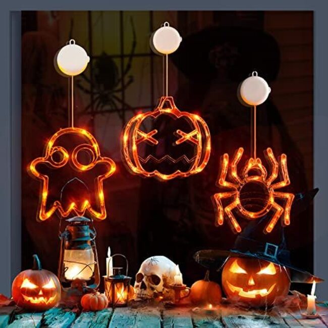 Neon Halloween Light Decorations