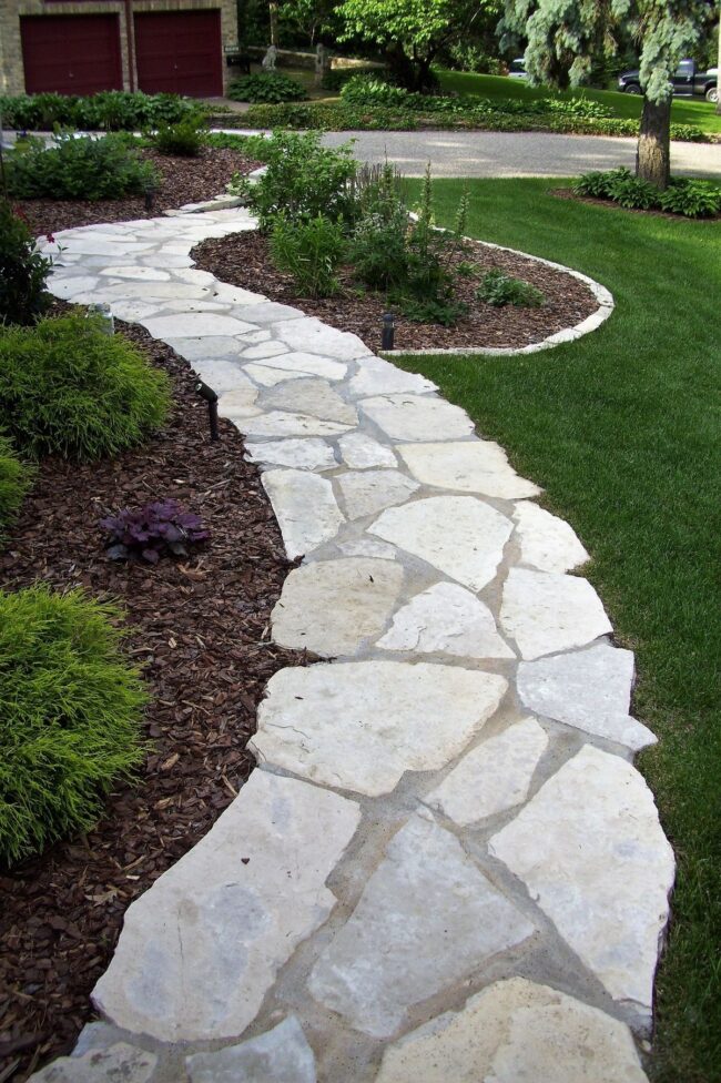 Classic and Timeless Flagstone Pathway