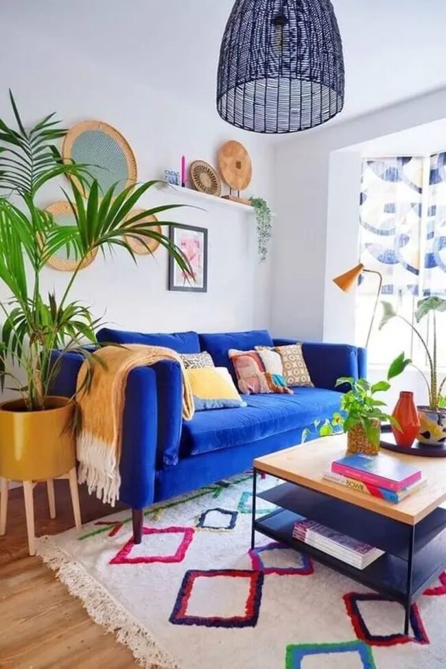 Eclectic Vibrant Living Room