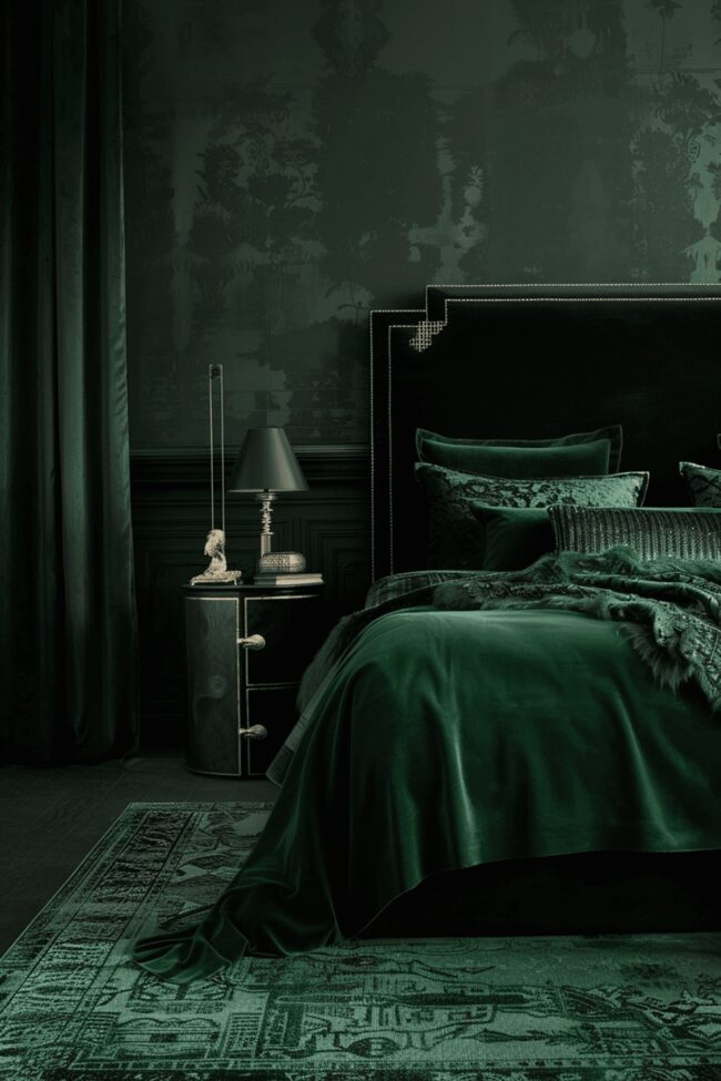 Striking Combinations of Emerald Green and Black