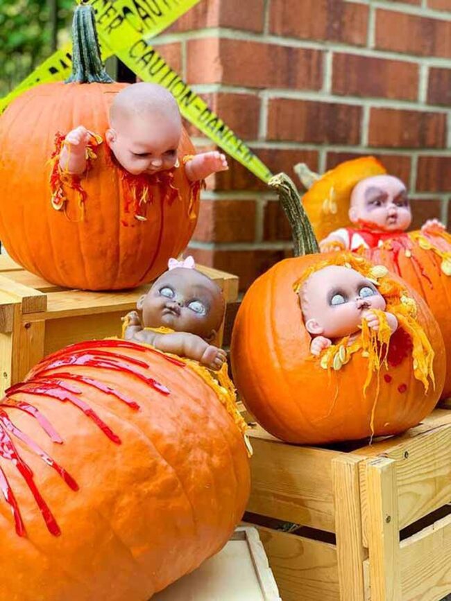 Creepy Pumpkin Babies Decor