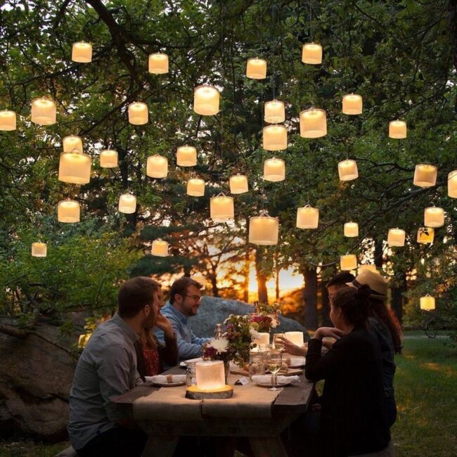 Floating Lanterns in the Sky