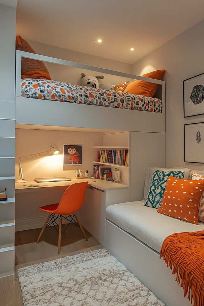 Space-Saving Loft Bed Solution