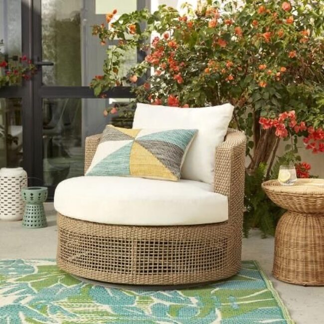 Wicker Whimsy for Garden Relaxation