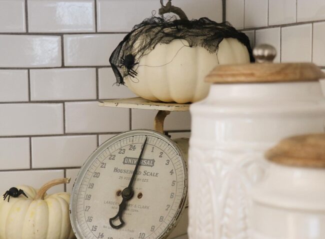 Classic Black and White Halloween Decor