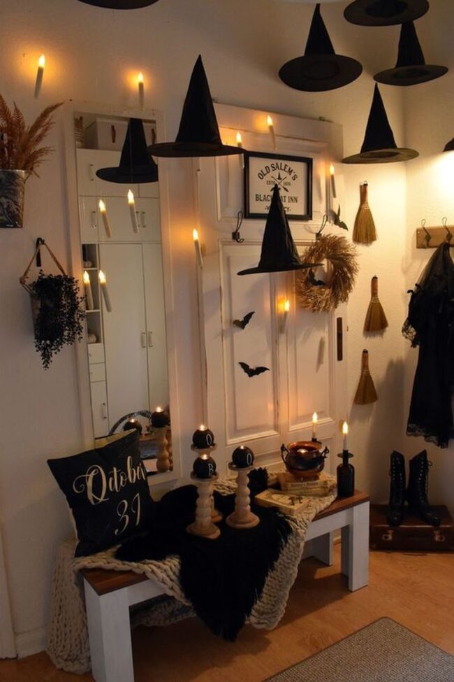 Bewitching Halloween Entryway Decor