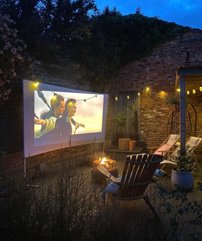 Fire Pit Movie Night Experience