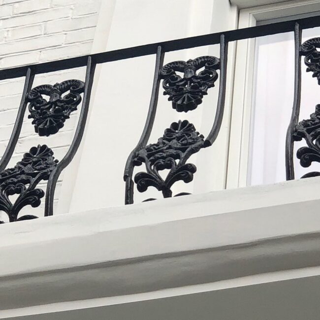 Decorative Iron Balcony Feature