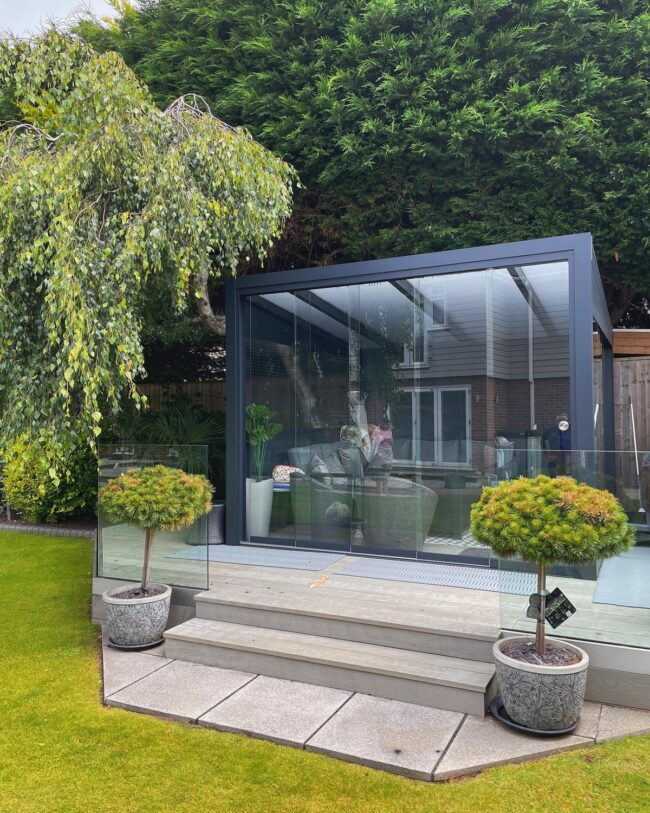 Enclosed Garden Room for Relaxation