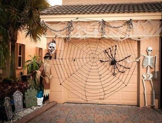 Webbed Wonder Halloween Setup