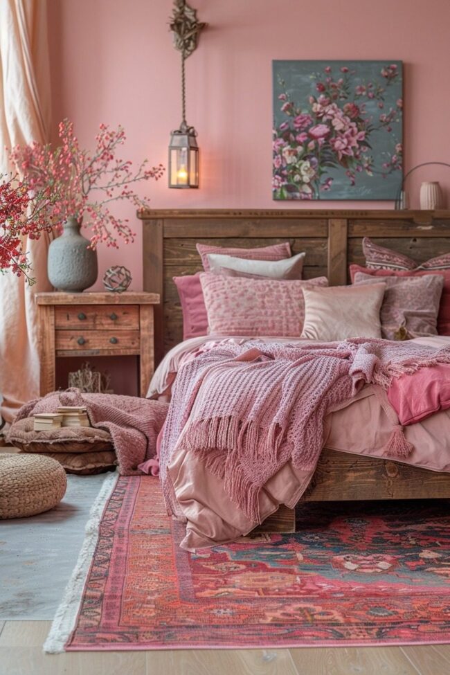 Chic Pink Boho Retreat