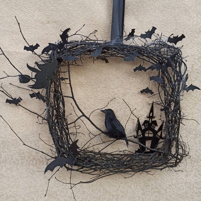 Crow and Bats Wreath