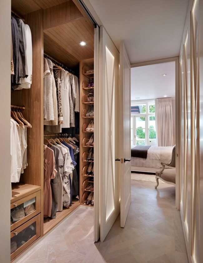 Space-Saving Walk-In Closet Design