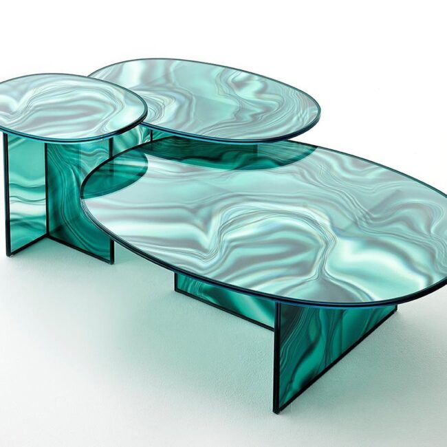 Artistic Oval Glass Table Designs