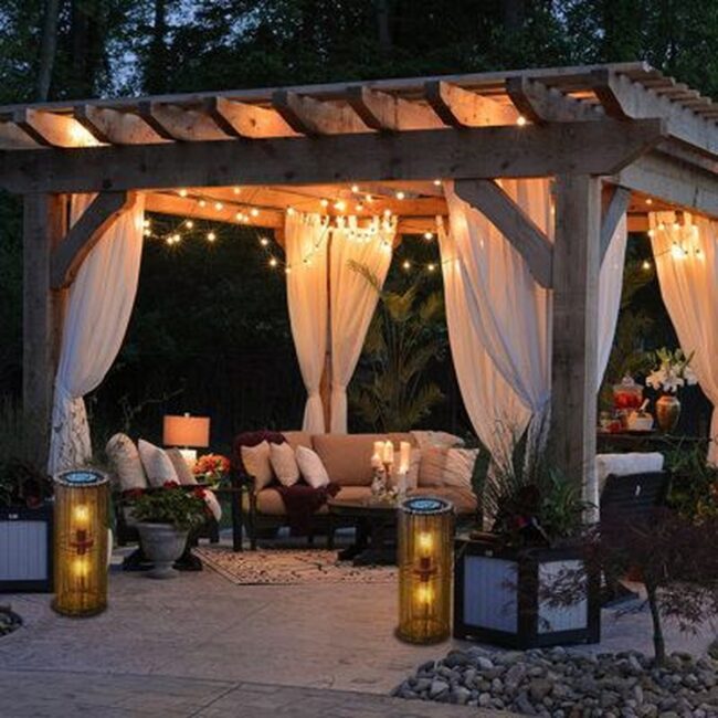 Soft Lighting Pergola