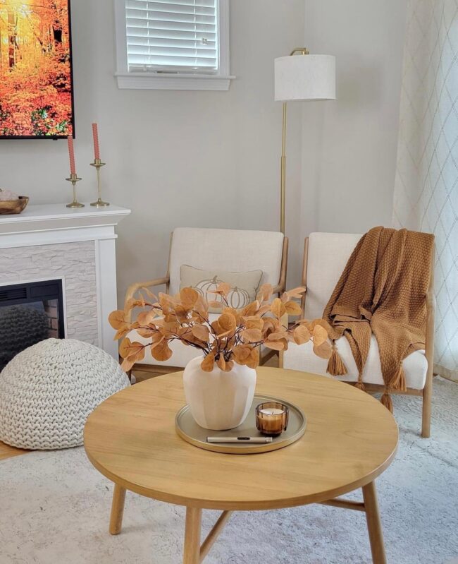 Serene and Simple Fall Decor