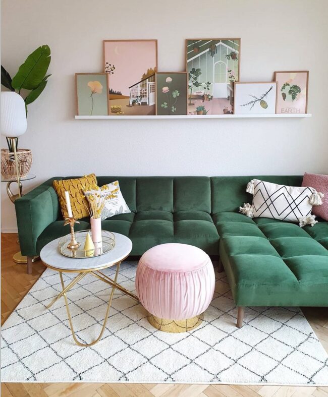 Pastel Greens for a Playful Touch