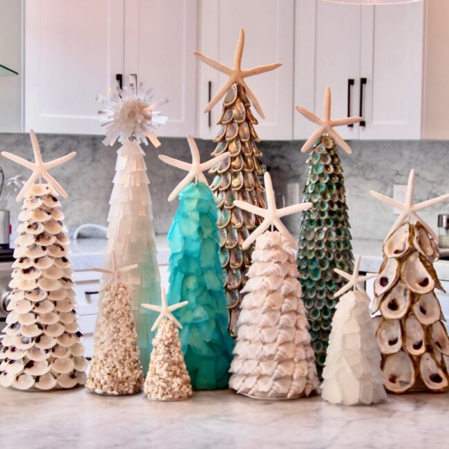 Beach-Inspired Holiday Trees