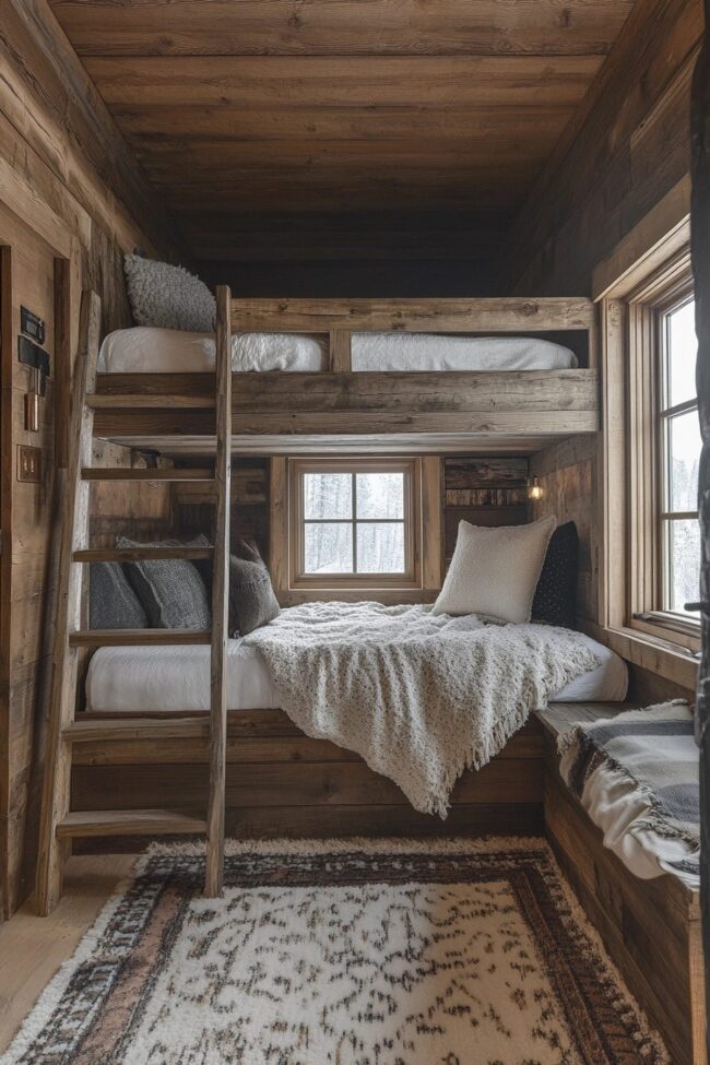 Loft Bed for Bunkhouse Spaces