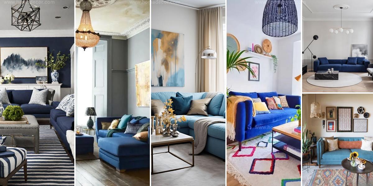 Best Blue Sofa Living Room Ideas