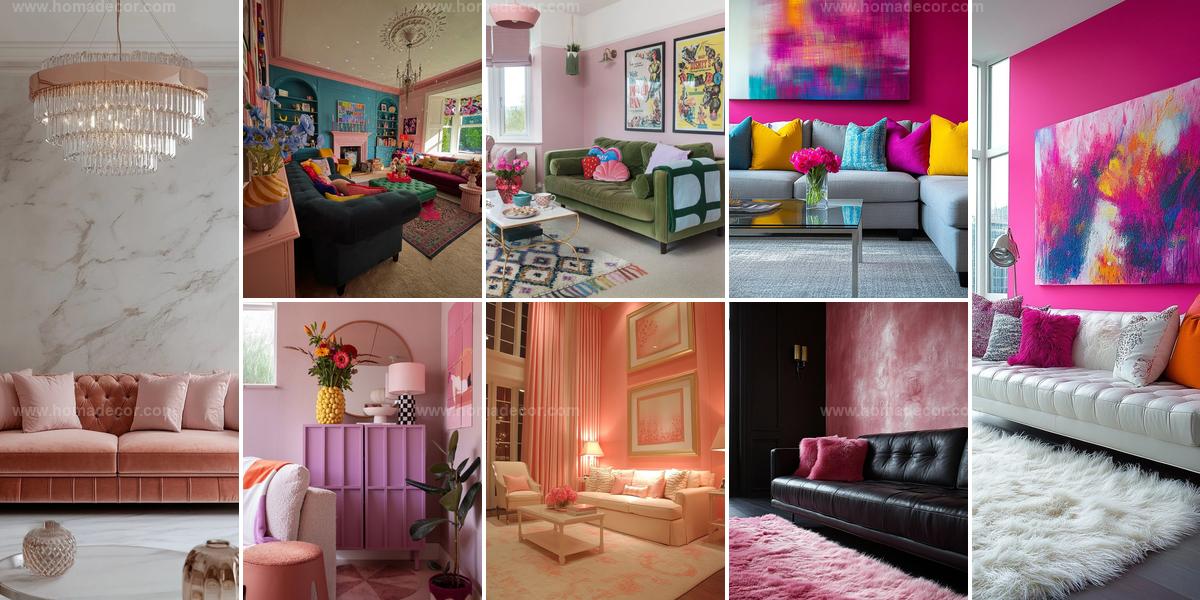 Best Pink Living Room Ideas